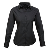 Cannington College Long Sleeve Breathable Poplin Blouse - Black