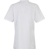 Women's Short Sleeve Chef's Jacket - White