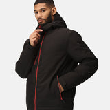 Men's Professional Recycled Insulated Waterproof Jacket - Black & Red