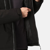 Men's Professional Recycled Insulated Waterproof Jacket - Black & Grey