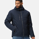 Men's Professional Recycled Insulated Waterproof Jacket - Navy & Grey