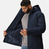 Men's Professional Recycled Insulated Waterproof Jacket - Navy & Grey