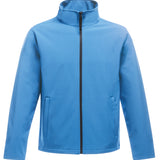 Men's Classic 2 Layer Wind Resistant Soft Shell Jacket - Blue