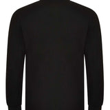 Men's Premium Breathable Long Sleeve Polo Shirt- Black