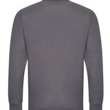 Men's Premium Breathable Long Sleeve Polo Shirt - Grey