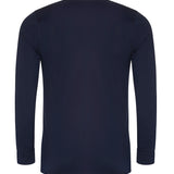 Unisex Classic Long Sleeve Breathable T-Shirt - Navy