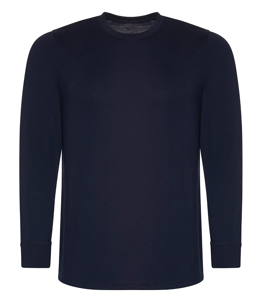 Unisex Classic Long Sleeve Breathable T-Shirt - Navy