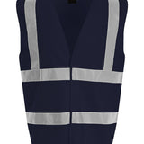 Unisex High Visibility Classic Reflective Waistcoat - Navy