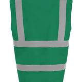 Unisex High Visibility Classic Reflective Waistcoat - Paramedic Green