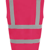 Unisex High Visibility Classic Reflective Waistcoat - Pink