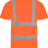 Men's Premium High Visibility T-Shirt - Orange/Navy