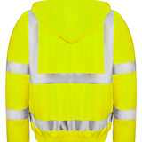 Unisex Professional High Visibility Waterproof Bomber Jacket - Yellow