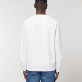 Unisex Professional Organic Cotton Crew Neck Sweatshirt - White