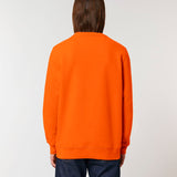 Unisex Professional Organic Cotton Crew Neck Sweatshirt - Orange