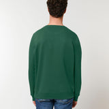 Unisex Professional Organic Cotton Crew Neck Sweatshirt - Bottle Green