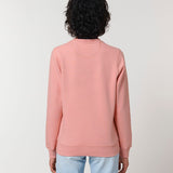 Unisex Professional Organic Cotton Crew Neck Sweatshirt - Pink