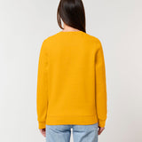 Unisex Professional Organic Cotton Crew Neck Sweatshirt - Yellow