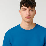 Unisex Professional Organic Cotton Crew Neck Sweatshirt - Royal Blue