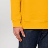 Unisex Professional Organic Cotton Crew Neck Sweatshirt - Yellow