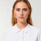 Women's Premium 100% Cotton Polo Shirt - White