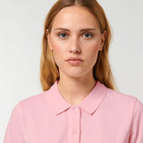 Women's Premium 100% Cotton Polo Shirt -  Pink