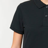 Women's Premium 100% Cotton Polo Shirt - Black