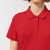 Women's Premium 100% Cotton Polo Shirt - Red