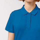 Women's Premium 100% Cotton Polo Shirt - Royal Blue