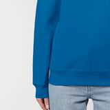 Unisex Professional Organic Cotton Crew Neck Sweatshirt - Royal Blue