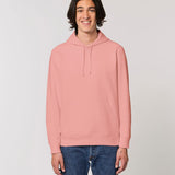 Unisex Organic Cotton Classic Hooded Sweatshirt - Pink