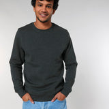 Unisex Professional Organic Cotton Crew Neck Sweatshirt - Black