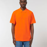 Men's Premium 100% Cotton Polo Shirt - Orange