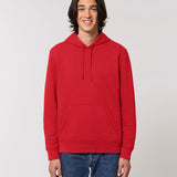 Unisex Organic Cotton Classic Hooded Sweatshirt - Red