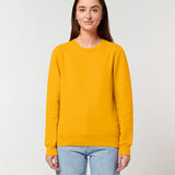 Unisex Professional Organic Cotton Crew Neck Sweatshirt - Yellow