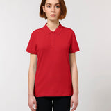 Women's Premium 100% Cotton Polo Shirt - Red