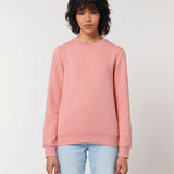 Unisex Professional Organic Cotton Crew Neck Sweatshirt - Pink