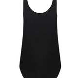 Women's Classic Relaxed Fit Slounge Vest - Black