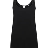 Women's Classic Relaxed Fit Slounge Vest - Black