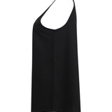 Women's Classic Relaxed Fit Slounge Vest - Black