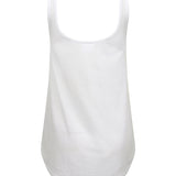 Women's Classic Relaxed Fit Slounge Vest - White