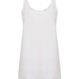 Women's Classic Relaxed Fit Slounge Vest - White