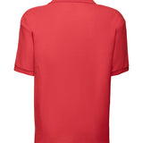 Men's Classic Poly/Cotton Pique Polo Shirt - Red