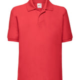 Men's Classic Poly/Cotton Pique Polo Shirt - Red