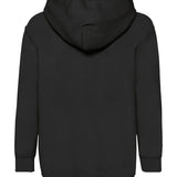 Unisex Classic Drop Shoulder Hooded Sweatshirt - Black