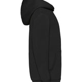 Unisex Classic Drop Shoulder Hooded Sweatshirt - Black