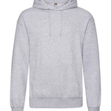 Unisex Classic Drop Shoulder Hooded Sweatshirt - Heather Grey