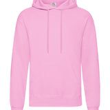 Unisex Classic Drop Shoulder Hooded Sweatshirt - Pink