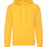 Unisex Classic Drop Shoulder Hooded Sweatshirt - Yellow