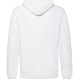 Unisex Classic Drop Shoulder Hooded Sweatshirt - White