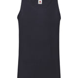 Men's 100% Cotton Classic Athletic Vest - Navy